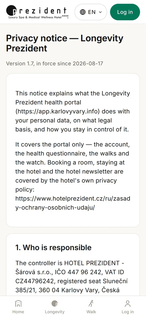 The portal's notice: twelve sections, open without signing in