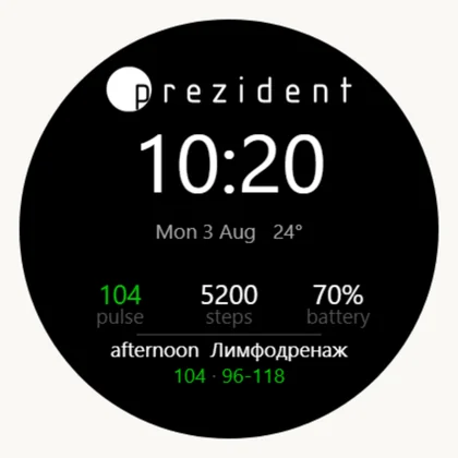 Puls uvnitř koridoru: zelený, bez šipky.