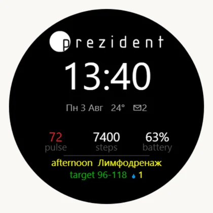 Nepřečtená oznámení z telefonu – ✉2 na řádku s datem.
