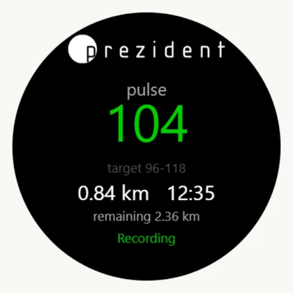 A recorded walk — the only thing that travels on a button press, not by itself