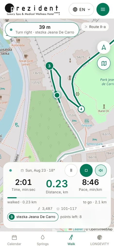Recording: the turn on top, three numbers below, your point in the centre
